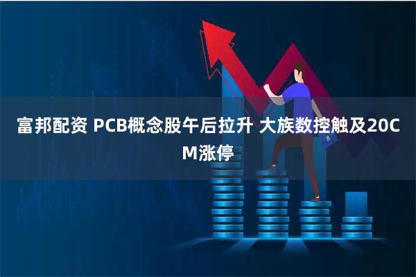 富邦配资 PCB概念股午后拉升 大族数控触及20CM涨停